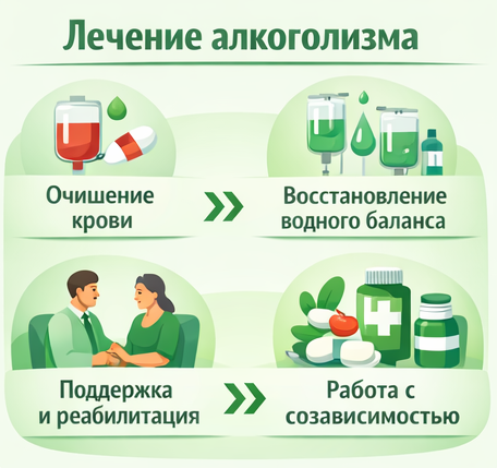 лечение алкоголизма в Батайске этапы